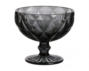 Ποτήρι Παγωτού 310 Ml Cryspo Trio Kare Smoke