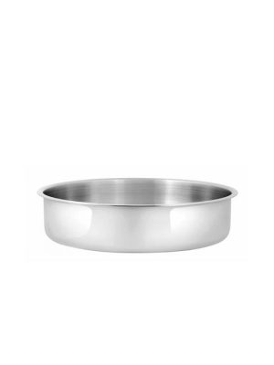 Βιομάρ Inox Ταψί Στρογγυλό από Ανοξείδωτο Ατσάλι  28/7.0cm