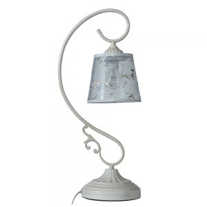 TLC 3386 WH ΠΟΡΤΑΤΙΦ-ΕΠΙΤΡΑΠΕΖΙΑ ΛΑΜΠΑ ΜΕ ΚΑΠΕΛΟ ΕΚΡΟΥ & ΣΧΕΔΙΑ