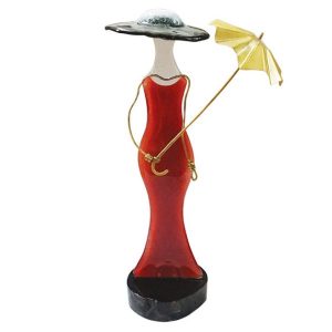 ΚΟΠΕΛΑ ΚΟΚΚΙΝΟ ΦΟΡΕΜΑ ΕΠΙΤΡΑΠΕΖΙΟ ΓΥΑΛΙ ΦΟΥΤΖΙ ΜΕΓΑΛΗ 34x9,5x9cm