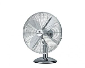 HUMAN Ανεμιστήρας Eπιτραπέζιος Mεταλλικός 30cm Με 4 Φτερά Χρωμίου 40W