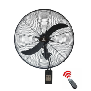 HUMAN Ανεμιστήρας Επιτοίχιος Επαγγελματικός 65cm Με 2 Φτερά Τηλεχειριζόμενος 220W