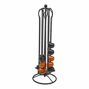 ANKOR Βάση Μεταλλική Περιστρεφόμενη Για 36 Κάψουλες Espresso Μαύρη