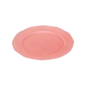 Estia Πιάτo Ρηχό Athénée Πορσελάνης Ανάγλυφο Rose 27cm