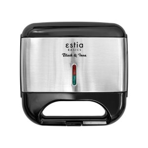 Estia Τοστιέρα Black & Inox 2 Θέσεων 800W